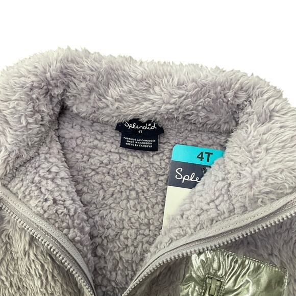 Splendid Girl's Jacket Fleece Purple Size 4T NWT - Picture 5 of 8